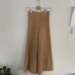 Zara Knit wide leg pants